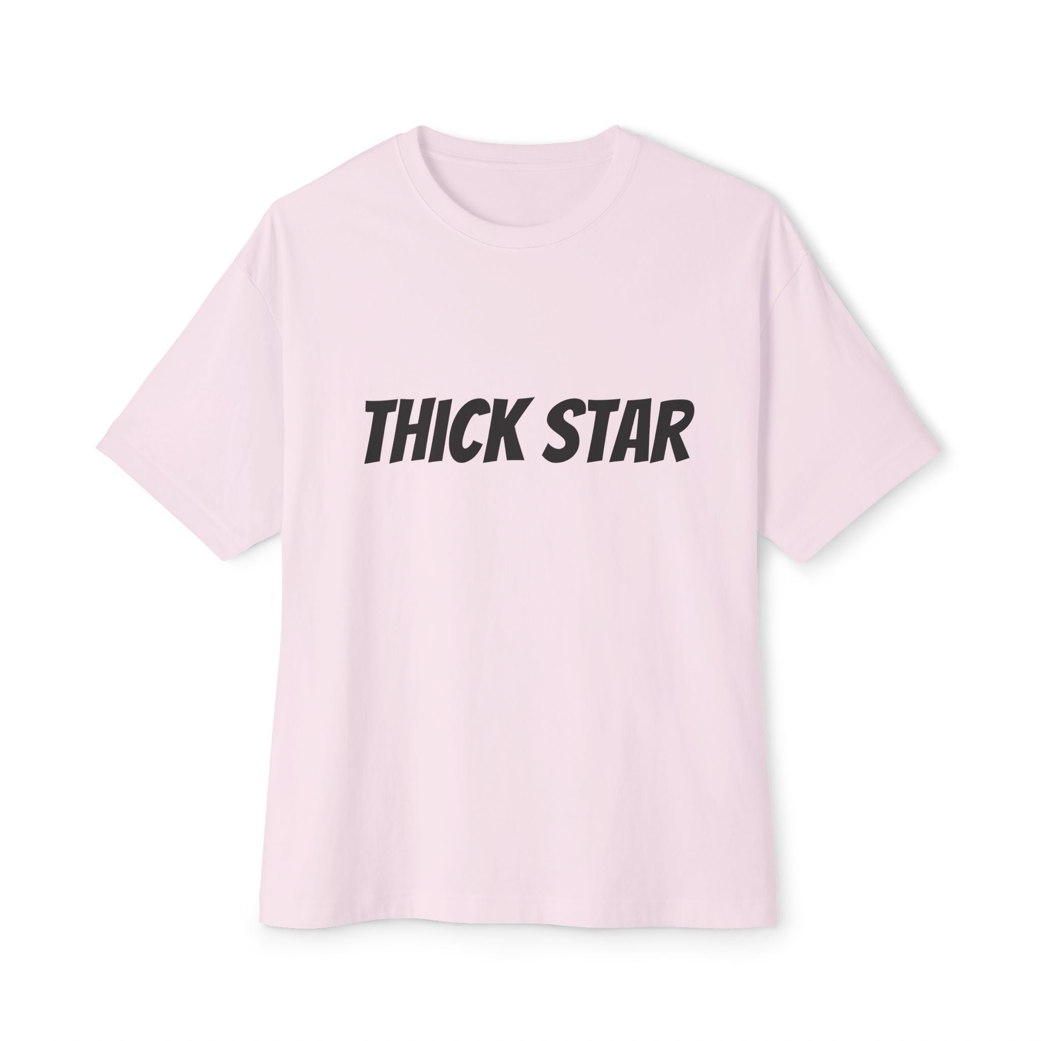 Thick Star Boxy Tee — Minimal Graphic Oversized T-Shirt