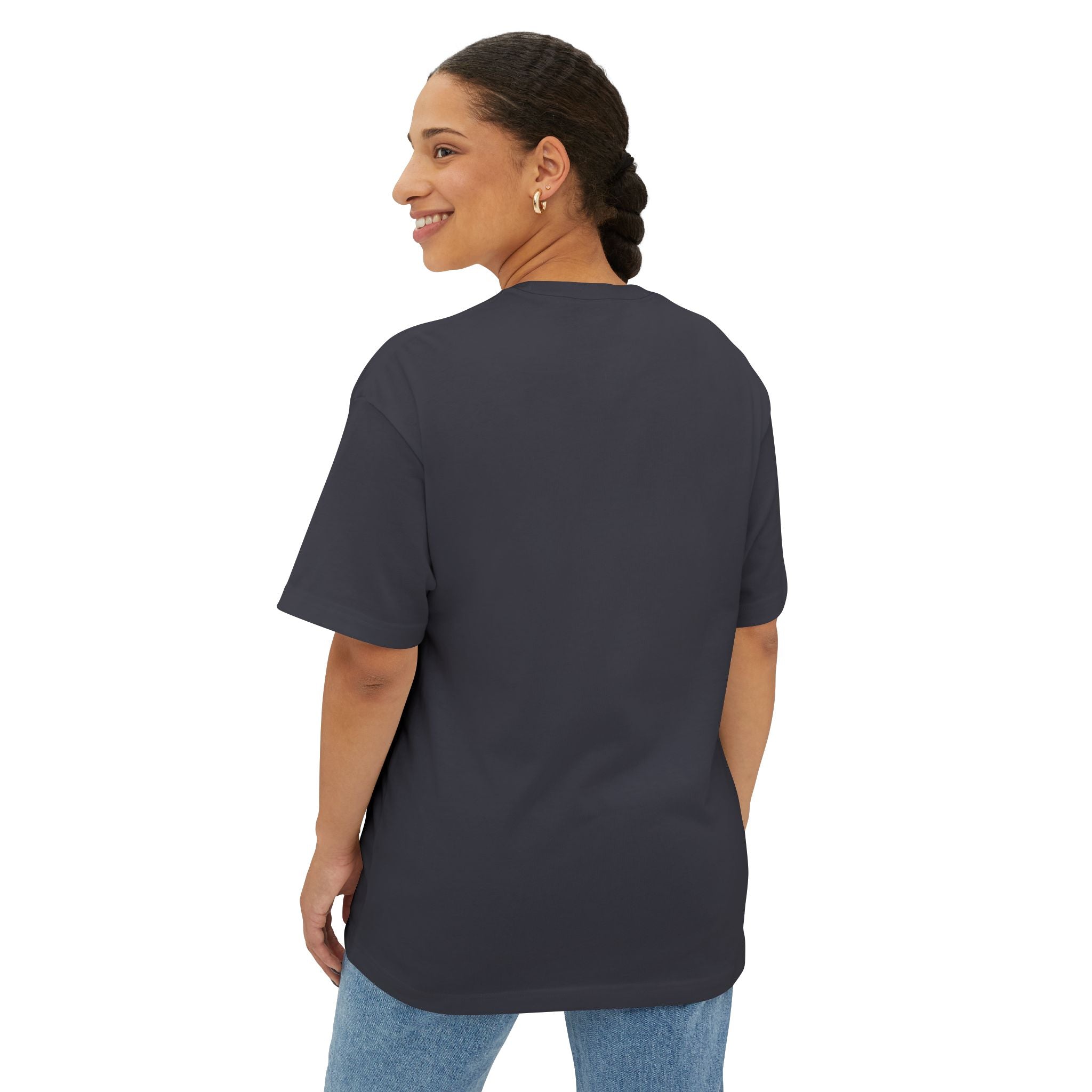 Thick Star Boxy Tee — Minimal Graphic Oversized T-Shirt