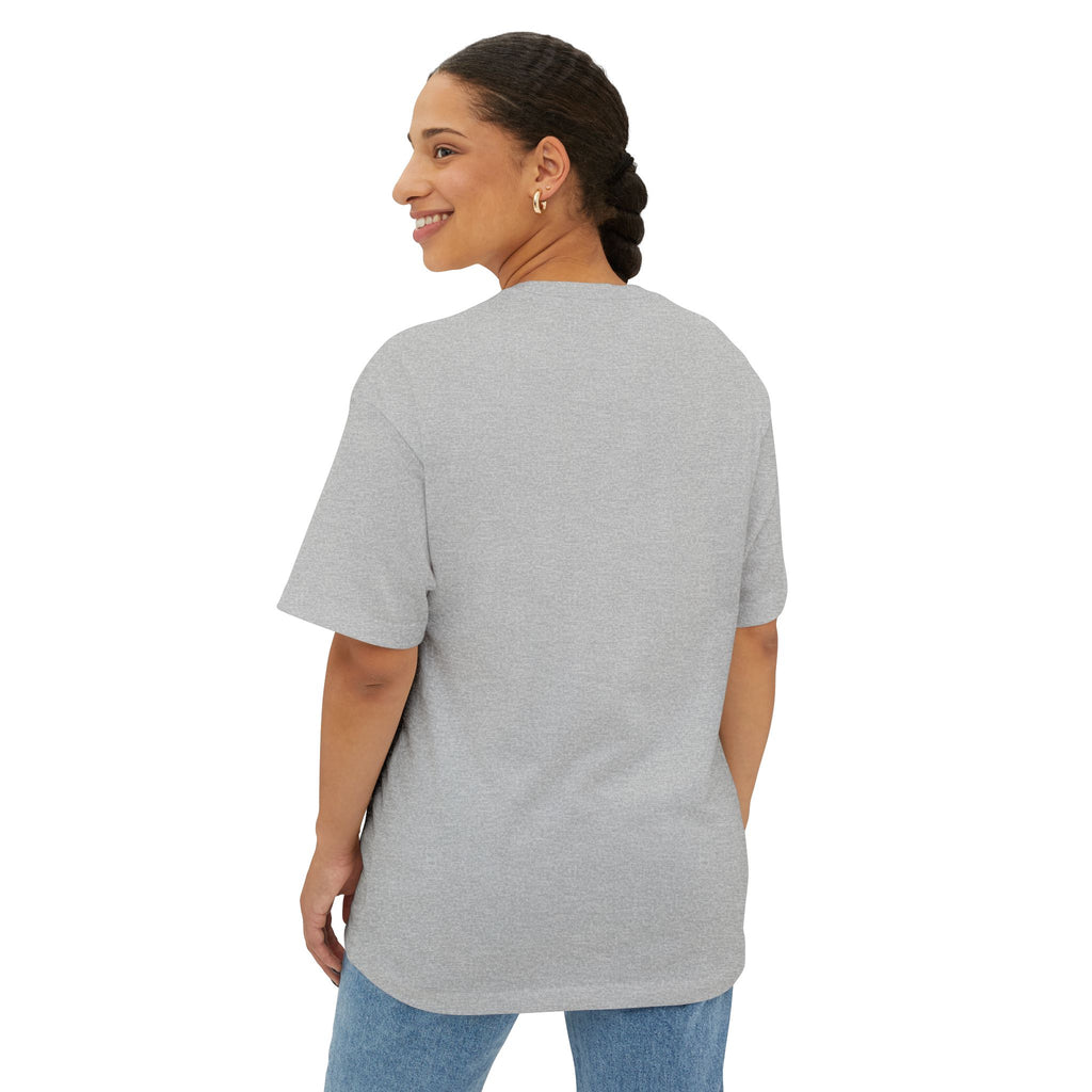 Thick Star Boxy Tee — Minimal Graphic Oversized T-Shirt